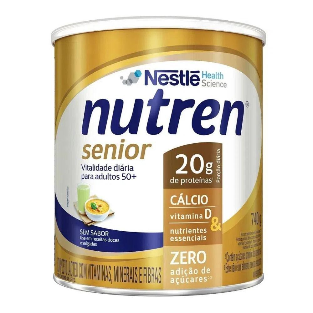 NUTREN SENIOR SEM SABOR COM 740G - Food & Beverages