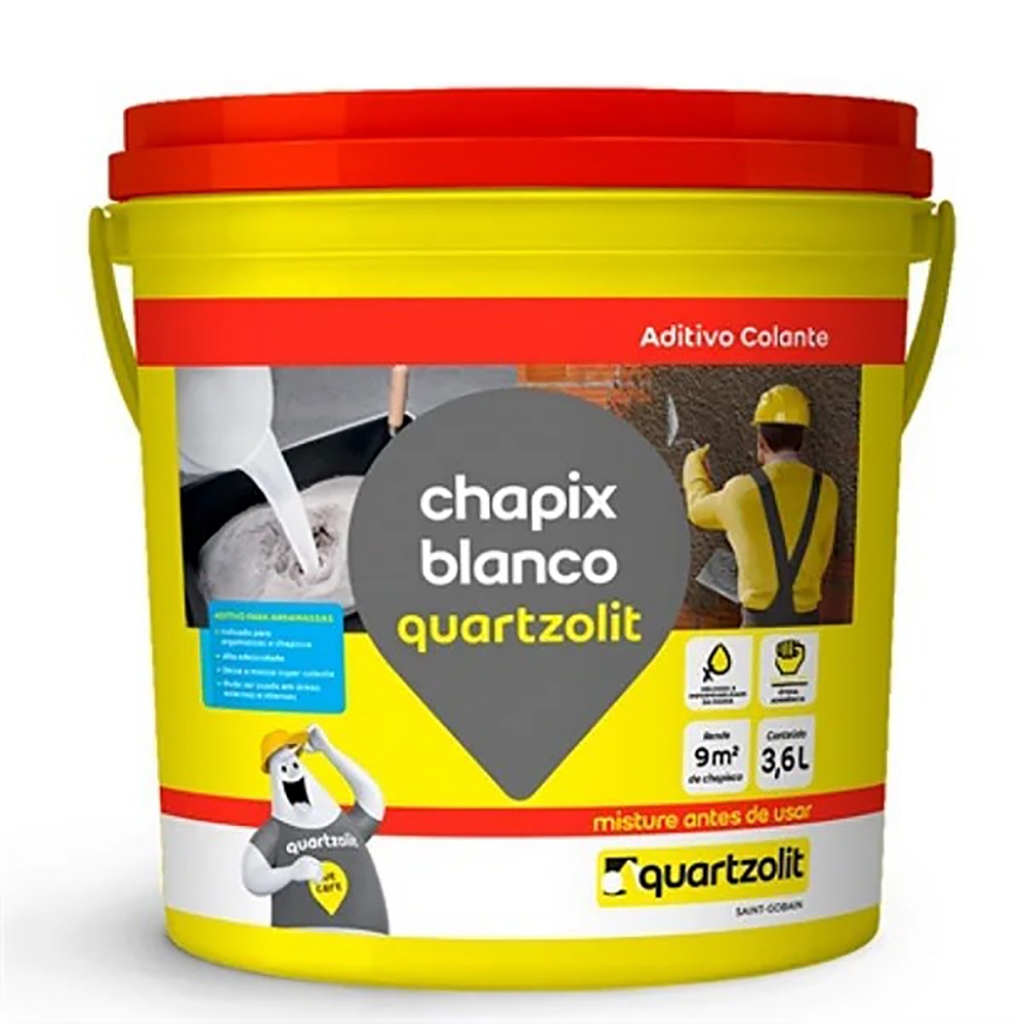 Chapix Gl 3,6l Quartzolit - Aditivo Colante Para Chapisco - Home & Living