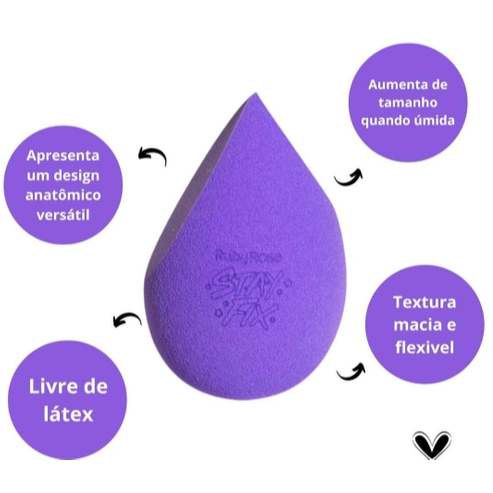 Esponja Stay Fix Twofix Blender - Ruby Rose HB S03