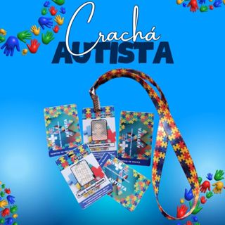 Crachá Autista Girassol e CIPTEA em PVC em Oferta na Shopee