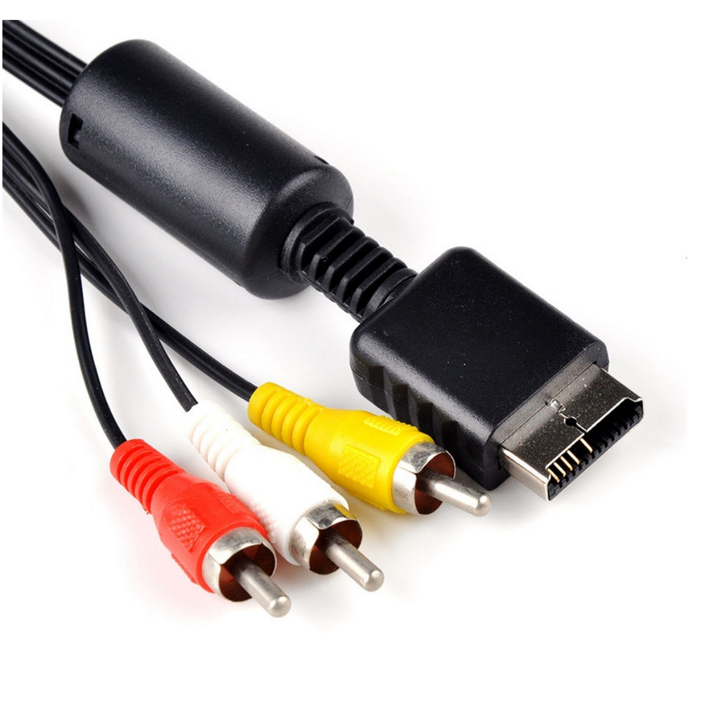 Cabo Áudio e Vídeo para Vídeo Game Ps2 Ps3 Componete para RCA 1,5 Metros