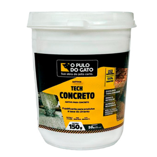 Aditivo Para Concreto Tech Concreto 150G - Pulo do Gato em Oferta na Shopee
