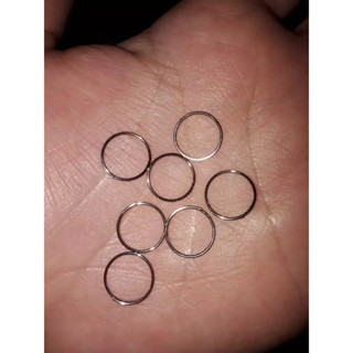 1000 argola de inox 10mm Volta e meia para montagem de lustre, chaveiro e diversos em Oferta na Shopee