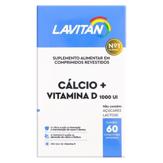 Lavitan Cálcio + Vitamina D 1000ui Cimed 60Cp Sem Açúcar e Lactose em Oferta na Shopee
