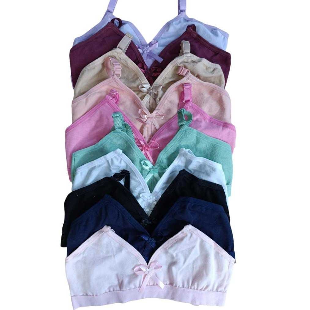 Sutiã Menina Moça De Cotton Sem Bojo Juvenil Ref:1586 em Oferta na Shopee