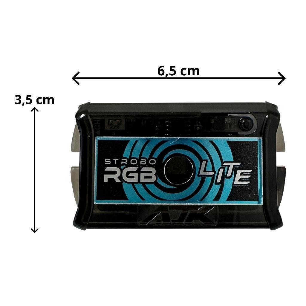 STROBO DIGITAL LITE AJK 2 FAROIS RGBCENTRAL LIGHT LED 3W 63 EFEITOS — imagem 2 de 2