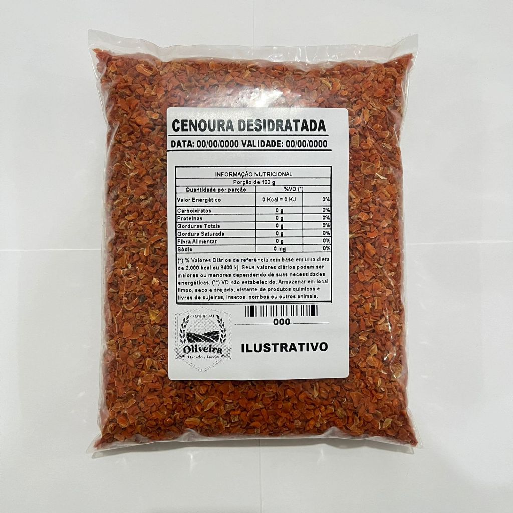 Cenoura Desidratada em Flocos 500g