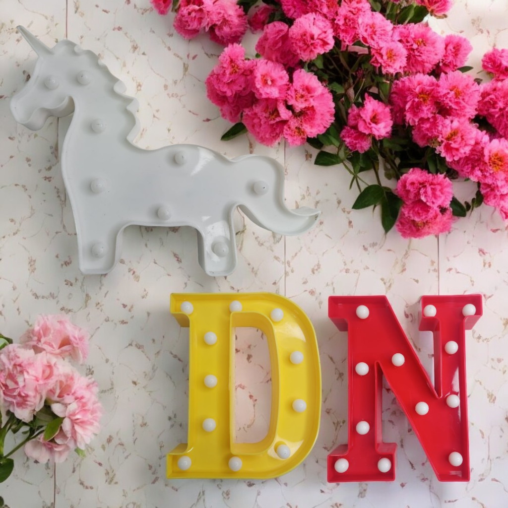 Luminária de Letras LED Parede Decoração de Ambientes Diversos Iluminação em Oferta na Shopee