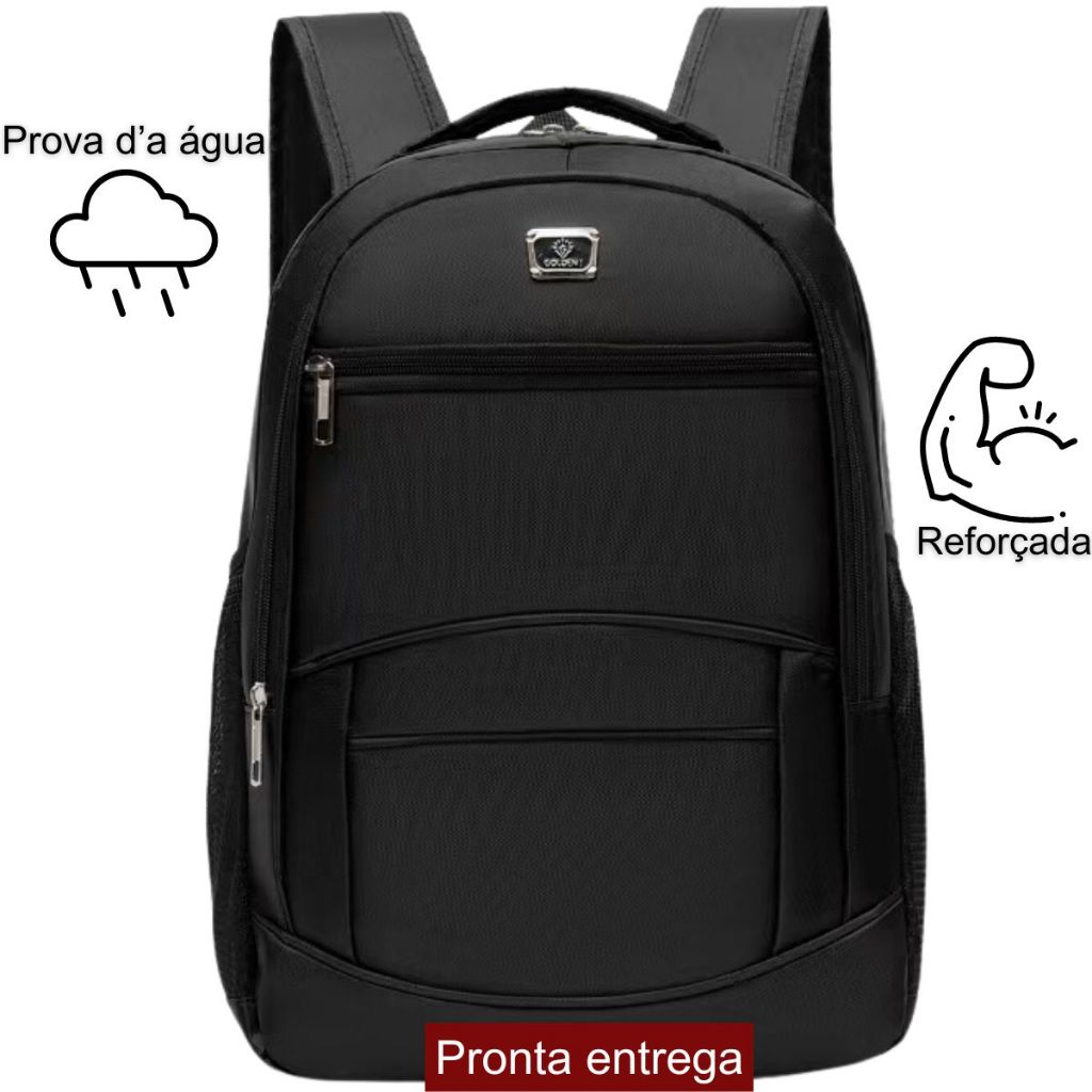 Mochila Mala Reforçada Notebook Impermeável Escolar Trabalho Resistente