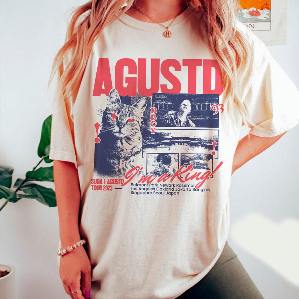 Camiseta T-shirt Unissex Agust D I'm A King em Oferta na Shopee