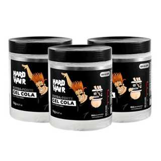 Gel cola hard hair 1kg - 3 unidades em Oferta na Shopee