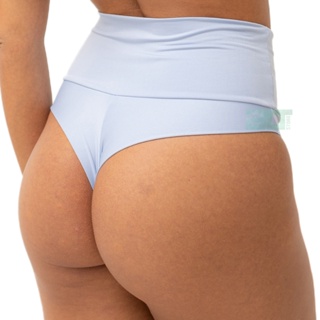 Kit 5 Calcinha Fio Duplo Embutida Cós Alto Compressão Leve em Oferta na Shopee