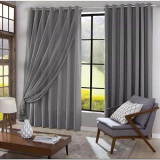 CORTINA 6,00 × 2,70 COM FORRO DE MICROFIBRA C/ Voil Xadrez Ou Liso em Oferta na Shopee