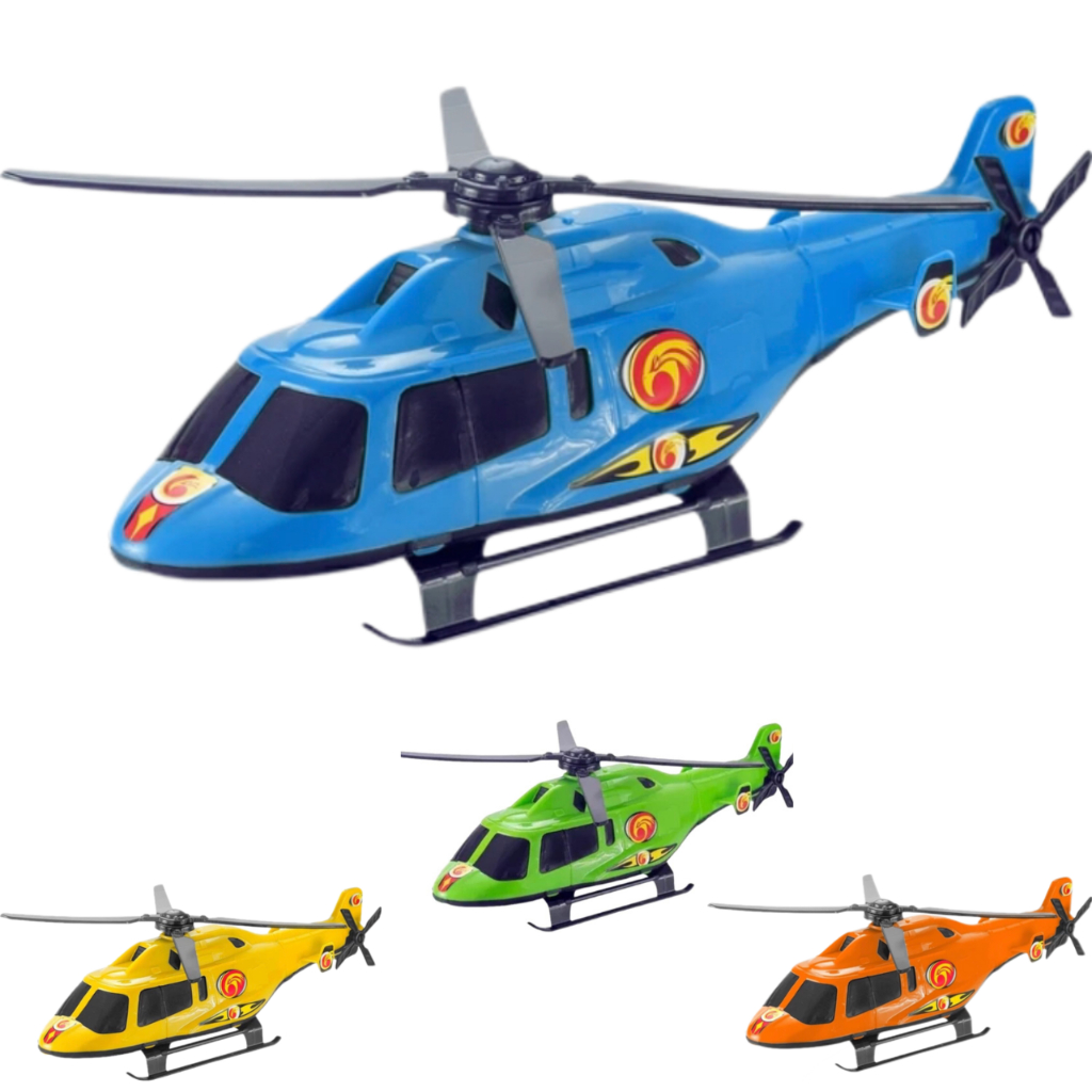 Brinquedos De Menino Helicóptero Grande Infantil Brinquedo Cores Variadas Helicoptero
