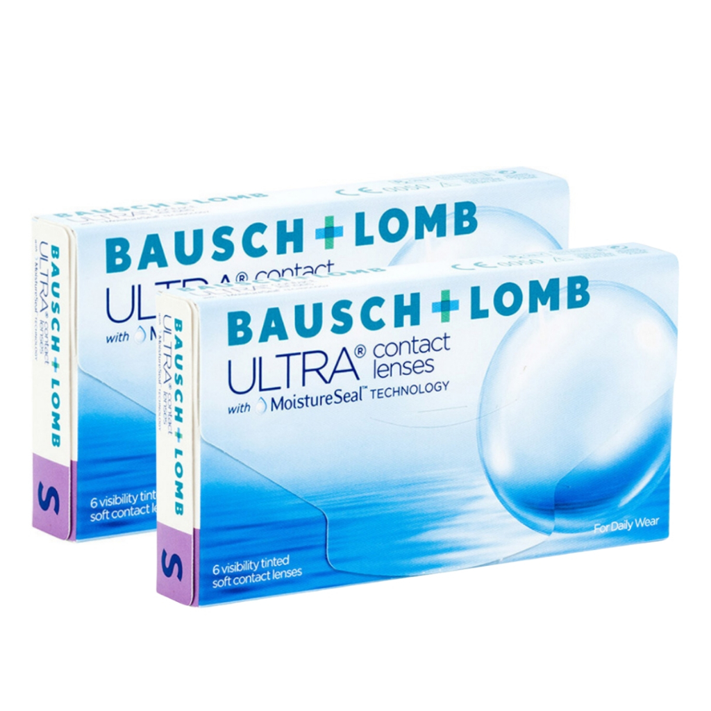 Lentes de Contato Ultra Contact Lenses Com Grau Incolor Mensal Kit 2 Caixas - Bausch + Lomb