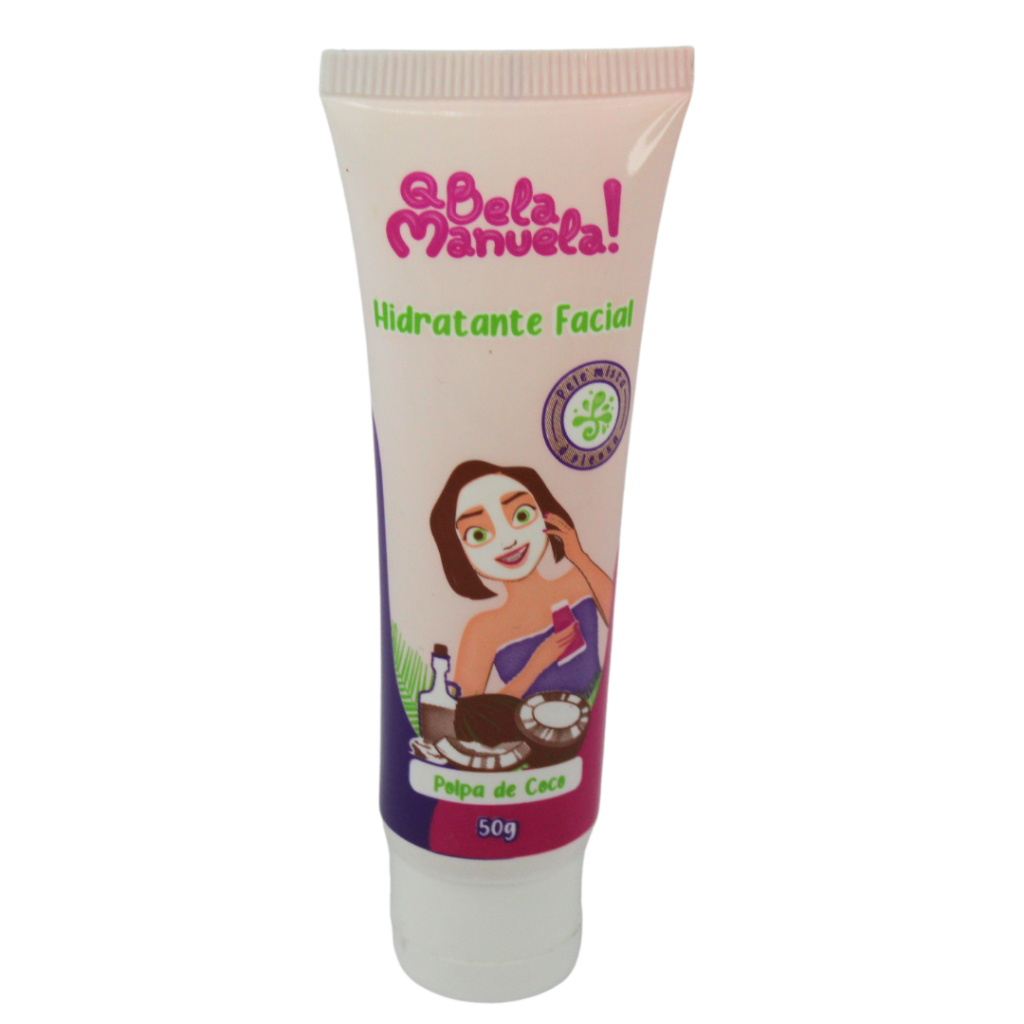 Hidratante Facial Bisnaga Polpa De Coco QBela ManuelaQBM0007 em Oferta na Shopee
