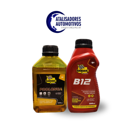 Kit Aditivo de Óleo de Motor B12 + Aditivo Prolonga Óleo Bardahl para Motores em Oferta na Shopee