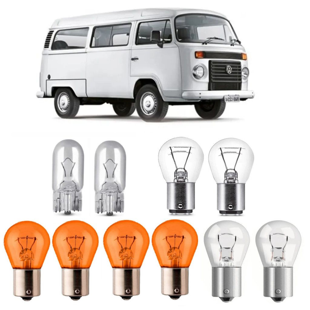 Kit Lâmpadas Lanterna Traseira Kombi 1957 Até 2016