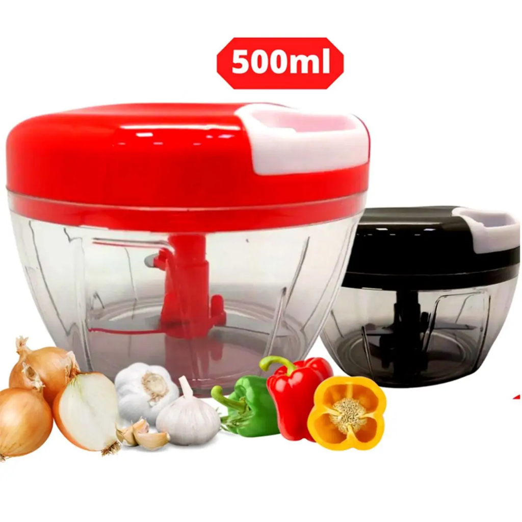 Mini Processador Triturador de Alimento Manual Multiprocessador 170ml e 500ml