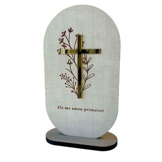Crucifixo de mesa em madeira, Enfeite Religioso, Decorativo, altar, Presente em Oferta na Shopee