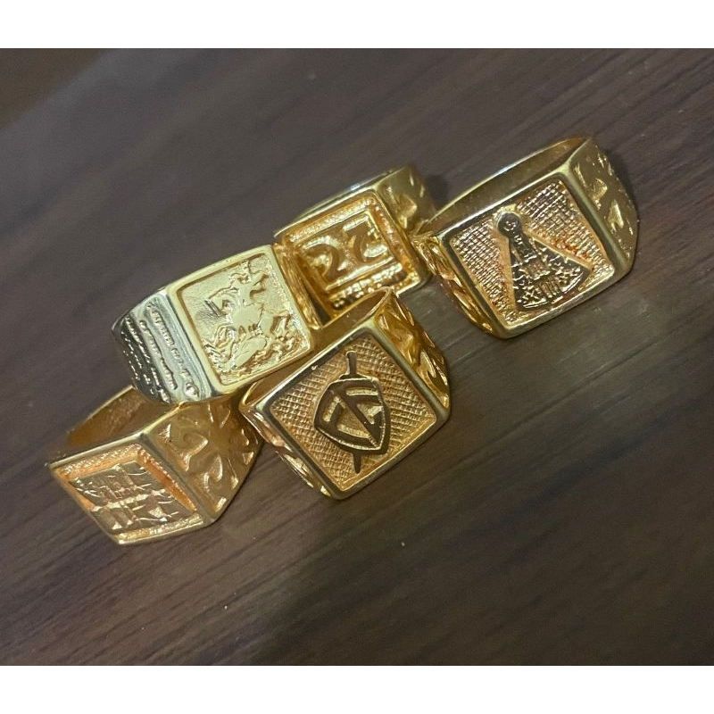 kit 2 dedeiras banhada ouro 18k lisas personalizadas em Oferta na Shopee