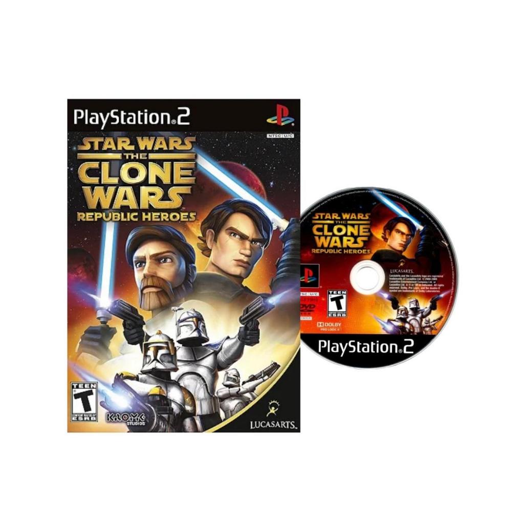 Star Wars The Clone Wars Republic Heroes PS2  Mídia Física Original Lacrado