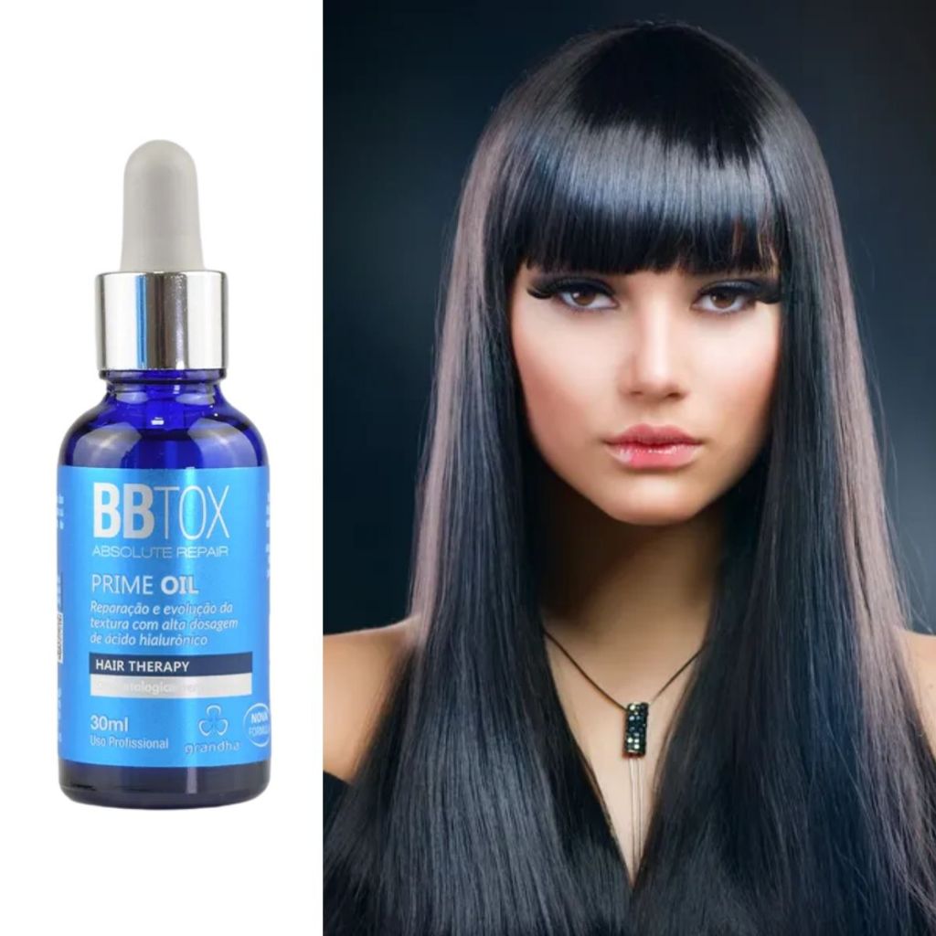 Óleo Reparador Pós Progressiva Bbtox Prime Oil 30ml Grandha em Oferta na Shopee