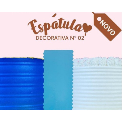 Espátula  22,5x 9cm N°2 Utilidades P/Confeitaria De Bolos Biscoitos Massas Dulcelina Ref:1987