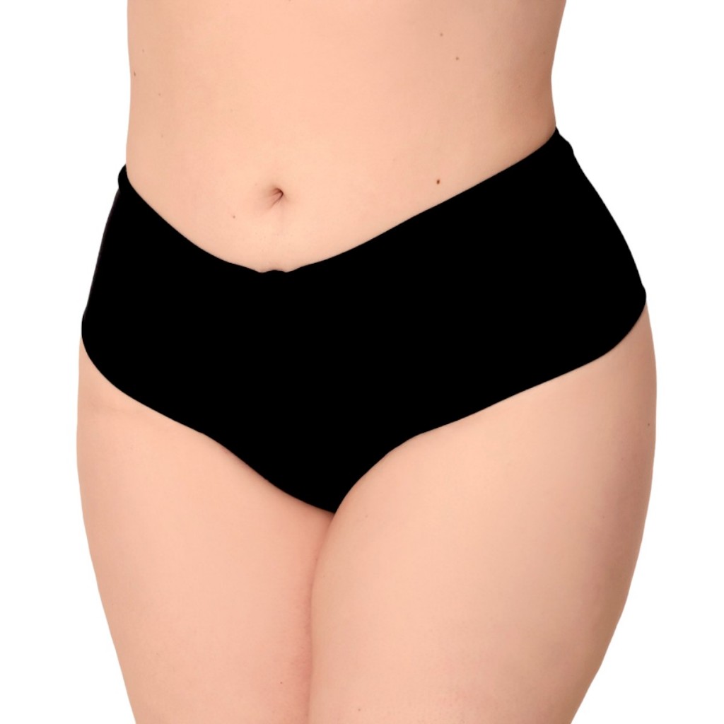 Kit 05 Calçolas Plus Size Conforto Cintura alta lateral dupla redutora calcinha Cós Alto Modelagem grande
