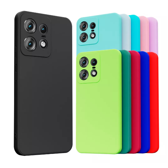 Capa Compatível Com Motorola Edge 50 Pro Silicone Aveludada