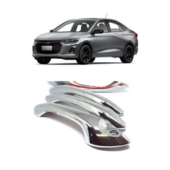 Aplique Cromado Maçanetas Porta Novo Onix Sedan Hatch 20/25