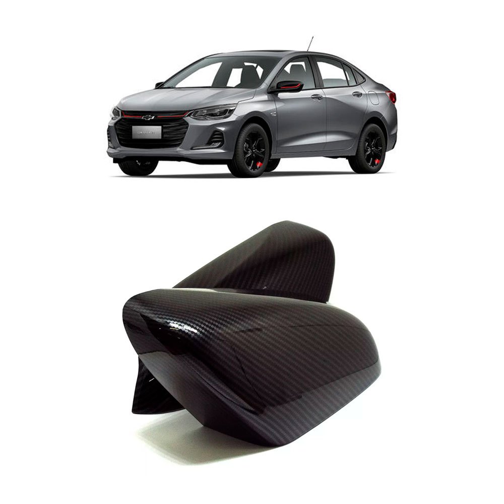 Par Aplique Capa Retrovisor Carbono Novo Onix 2020/2025 Hatch/Sedan Winnparts em Oferta na Shopee