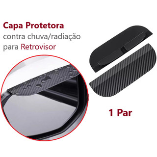 1 Par - Capa Protetora Chuva Espelho Retrovisor De Fibra De Carbono universal Lateral De …