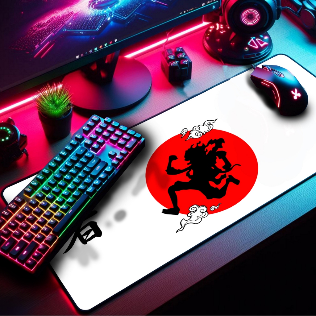 Mouse Pad Gamer Premium Extra Grande 90x55cm Borda Costurada Estampas Chapéus de Palha
