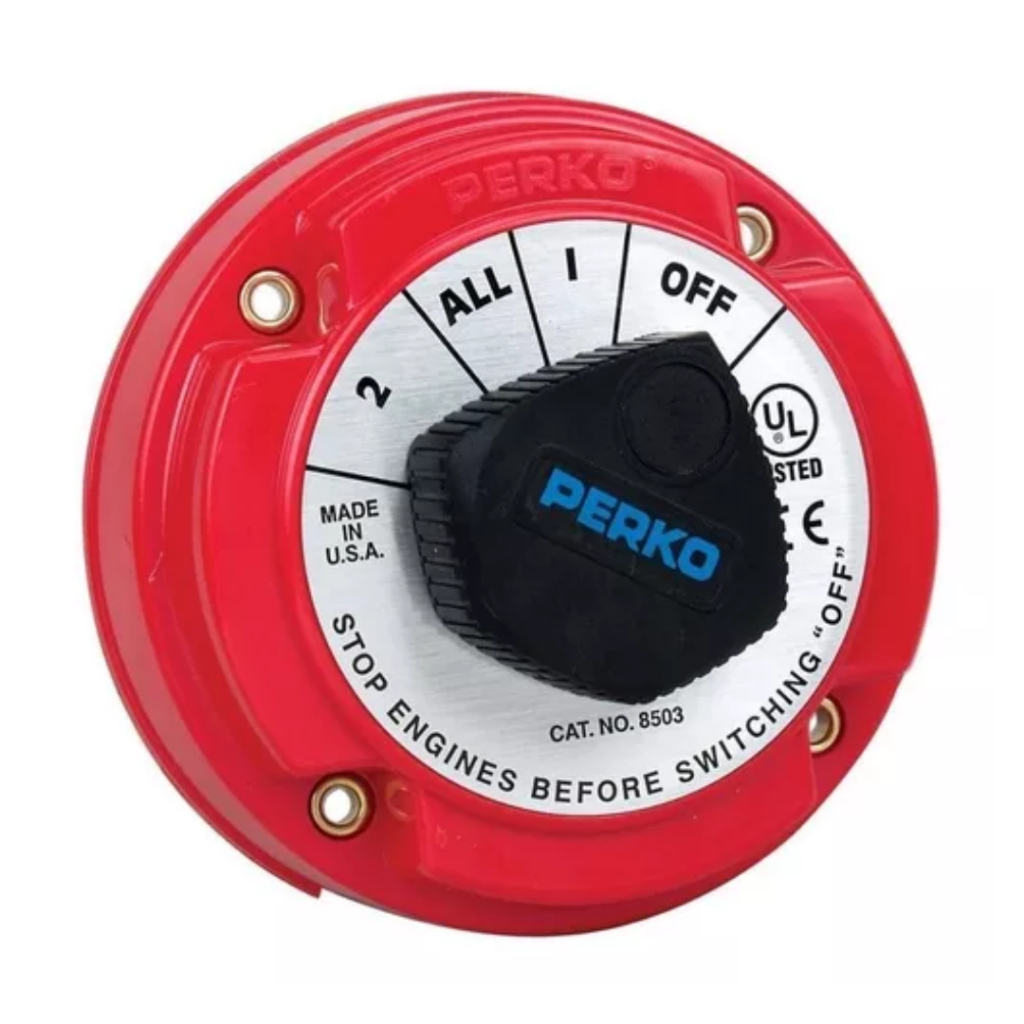 Chave Geral PERKO P/ 2 Baterias Ate 360 Amperes -- Uso Nautico