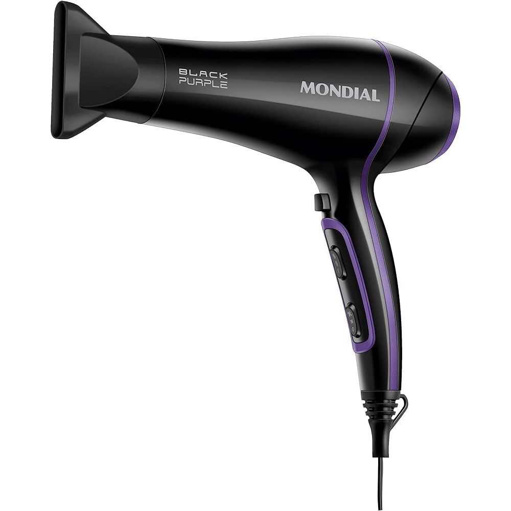 Secador de Cabelo Mondial Black Purple SCN-01 - Tourmaline 2000W 2 Velocidades