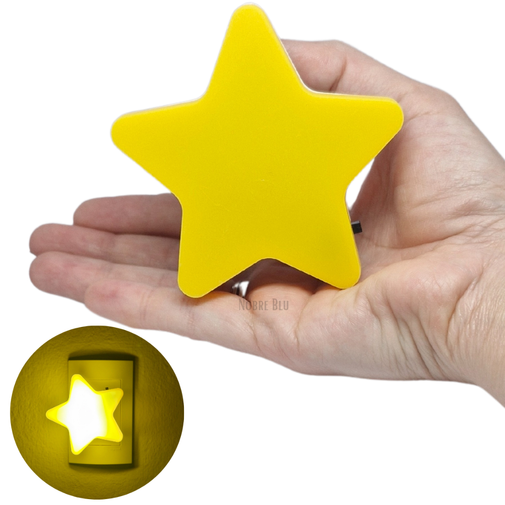 Abajur Luminária De Tomada Infantil Luz Led Estrela em Oferta na Shopee