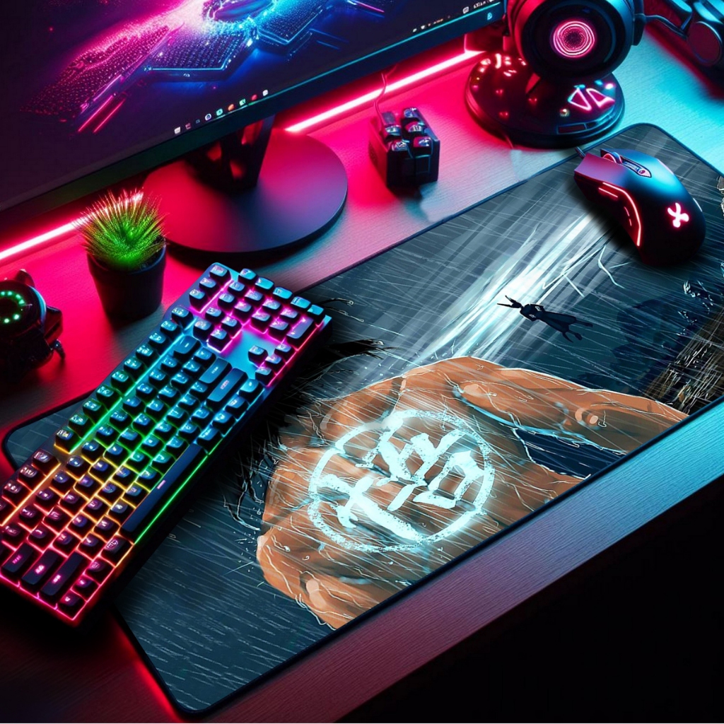 Mouse Pad Gamer Premium Extra Grande 90x40cm Borda Costurada Estampas Guerreiros Z