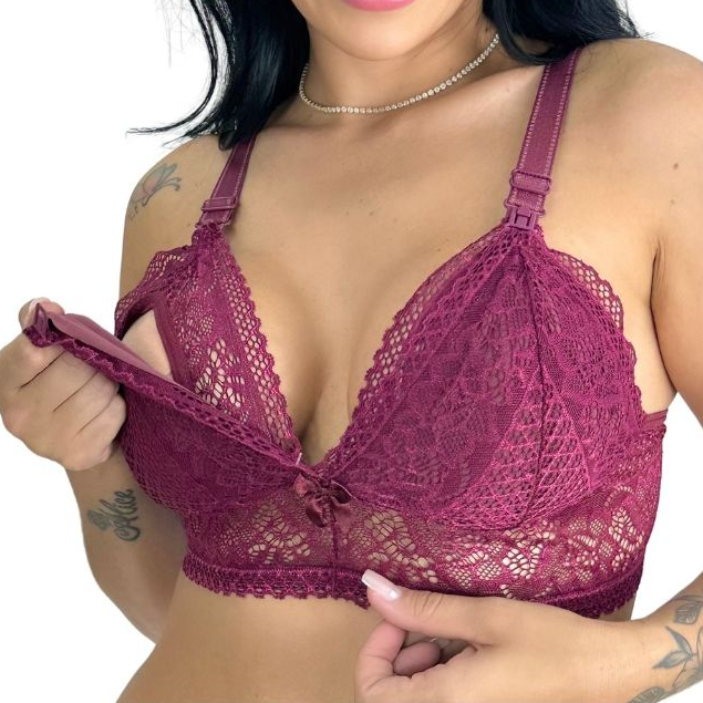 Sutiã Soutien  Amamentação Renda Gestante-Promoção Império Moda Íntima em Oferta na Shopee