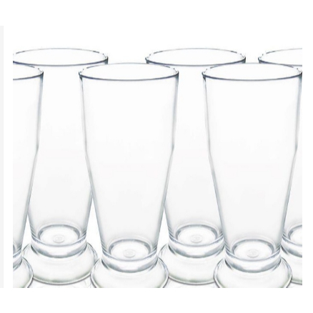 Copo Tulipa Acrilico 220ml Chopp E Cerveja festa e Churrasco  - Kit Com 6 Unidades plástico
