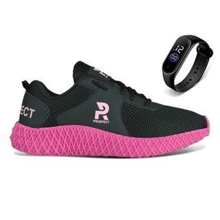 Tênis Feminino Prospect Fly Caminhada Academia Corrida Esporte + Relógio em Oferta na Shopee