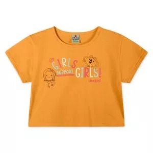 Cropped Infantil Mundo Ripilica® (Laranja) LILICA RIPILICA e TIGOR