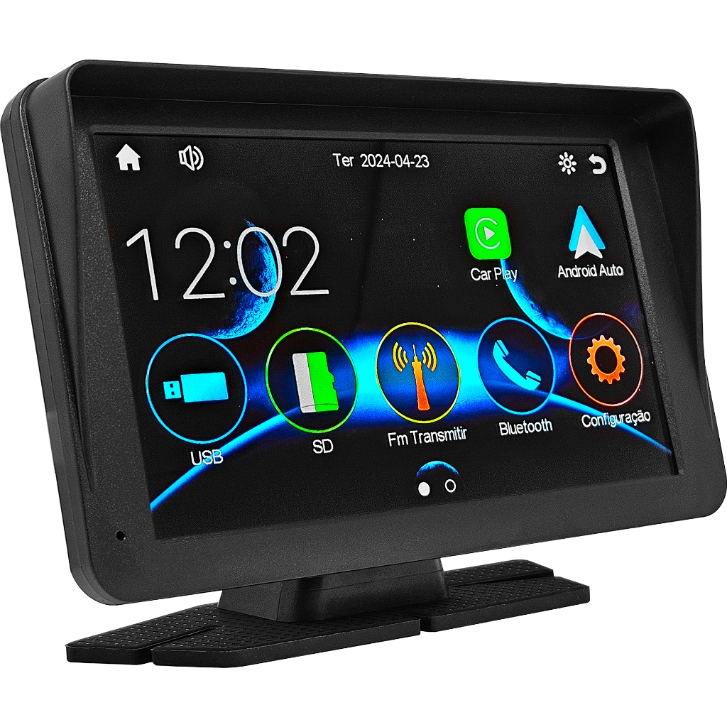 Painel Mp5 Central Multimídia First Option P743 Android Auto Apple Carplay Universal — R$ 264,38 em Shopee