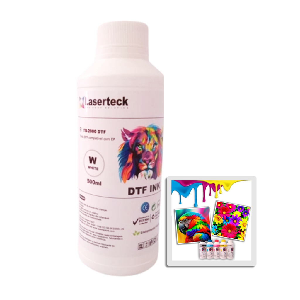 Tinta DTF Têxtil Laserteck 500ml