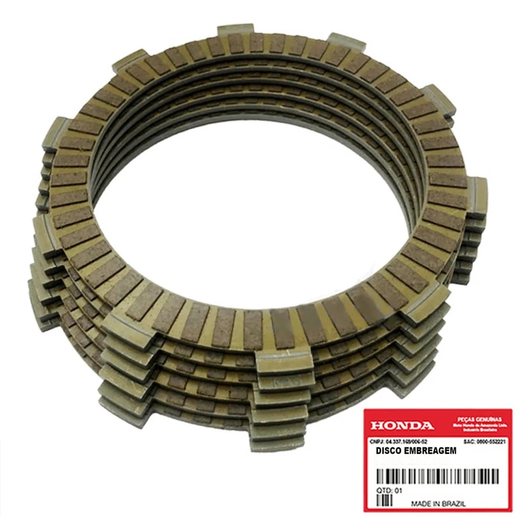 Kit discos de embreagem  XRE300 CB300 Original Honda todos os anos