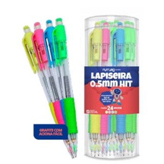 KIT COM 3 LAPISEIRAS HIT 0.5 OU 0.7 + 3 ESTOJOS COM 12 GRAFITES em Oferta na Shopee