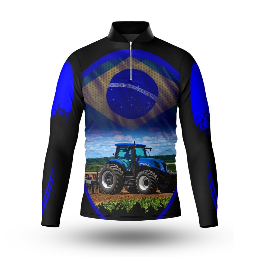 Camisa Camiseta Agro Infantil Juvenil Trator Proteção Uv50+ em Oferta na Shopee