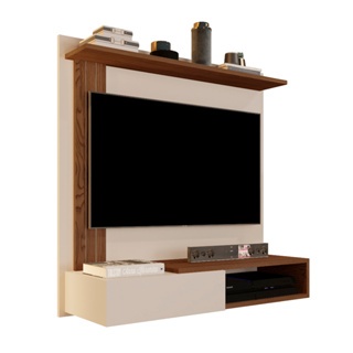 Painel Para TV 32" Ambiente Moderno Nicho Decorativo Estante De Parede Suspenso Hall De Entrada em Oferta na Shopee