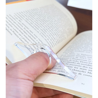 Anel para Leitura Livro Suporte de Leitura de Livros Brinde - Acrílico Transparente 6mm 100% Puro em Oferta na Shopee