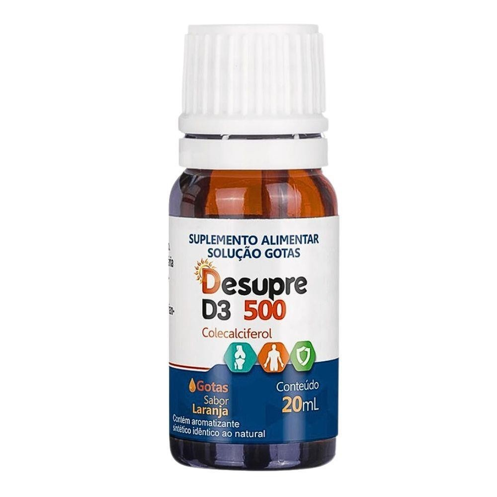 DESUPRE D3 500UI GOTAS SABOR LARANJA COM 20ML - Health